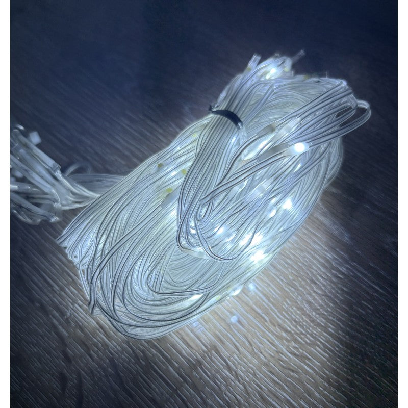 2x2 Perde 192 LED Beyaz Işık - 8 Fonksiyonlu