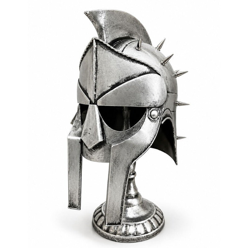 Spartalı Gladyatör Miğferi Biblosu - Metal - 45x20 cm Dekoratif Obje